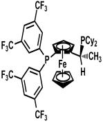 (R)-(-)-1-{(S)-2-[Bis(3,5-di-trifluoromethylphenyl)phosphino]ferrocenyl}ethyldicyclohexylphosphine[292638-88-1]