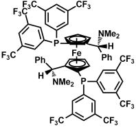 (S,S)-(-)-2,2-Bis[(R)-(N,N-dimethylamino)(phenyl)methyl]-1,1-bis[di(3,5-trifluoromethylphenyl) phosphino]ferrocene[494227-36-0]