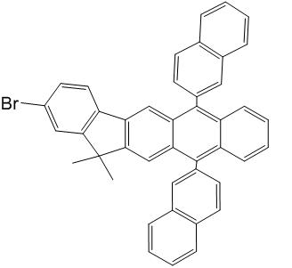 2-Bromo-13,13-dimethyl-6,11-di-2-naphthalenyl-13H-indeno[1,2-b]anthracene[1196107-75-1]